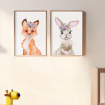Kwekerij Waterverf Fox en Bunny Muurkunst Sets<br><div class="desc">Dit ontwerp kan worden gepersonaliseerd door de Edit optie van het Ontwerp te kiezen. Je kunt ook overdragen naar andere objecten. Neem contact met me op via colorflowcreations@gmail.com of gebruik de chatoptie bovenaan de pagina als u dit ontwerp op een ander product wilt plaatsen of hulp nodig hebt bij dit...</div>