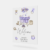 Kwekerij - welkom baby shower feest acryl bord (Hoek)