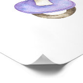 Kwekerij - welkom baby shower feest poster (Hoek)