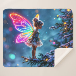 Kwekerij Xmas fee sneeuwboom vakantie lichten Sherpa Deken