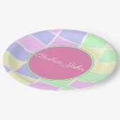 Kwekerij zachte kleuren papieren bordje (Gekanteld)