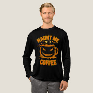 Kweld me met een koffie Jack-O'-Lantern Halloween Tri-Blend Shirt