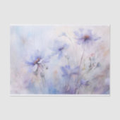 Kwelder, Elegante Paarse Anemoon Bloemendecoupage Tissuepapier (Voorkant)