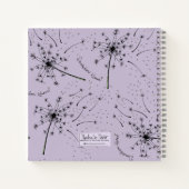 Kwelende Paarse Wilde Bloem Paardenbloem Kusjes Bl Notitieboek (Achterkant)