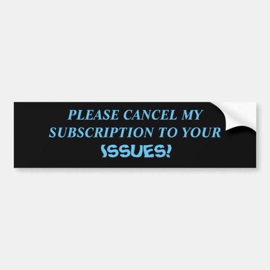 KWESTIE Bumpersticker (Voorkant)