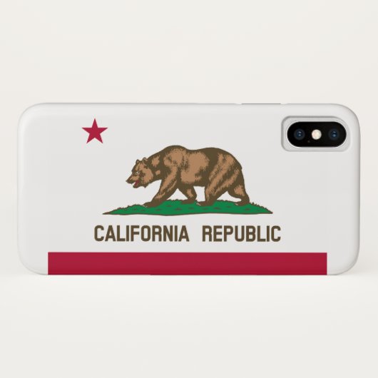 kwestie Californische vlag Case-Mate iPhone Case (Achterkant (horizontaal))