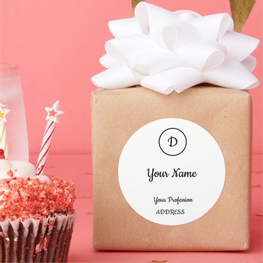 Kwestie voor speciale inschrijving voor gebarentaa ronde sticker (Feest)