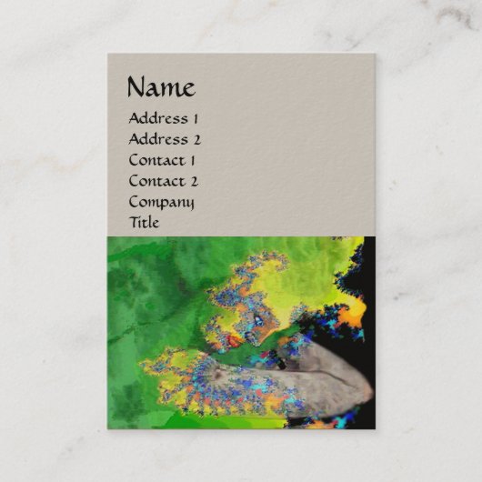 KWESTIES, grijs Visitekaartje (Voorkant)