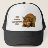 Kwesties in verband met cute glimlach-jager-beheer trucker pet (Voorkant)