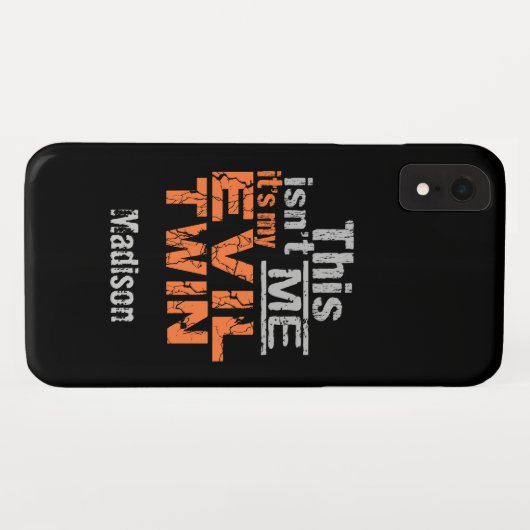 Kwesties met dubbele aangepaste naam Case-Mate iPhone case (Achterkant (horizontaal))