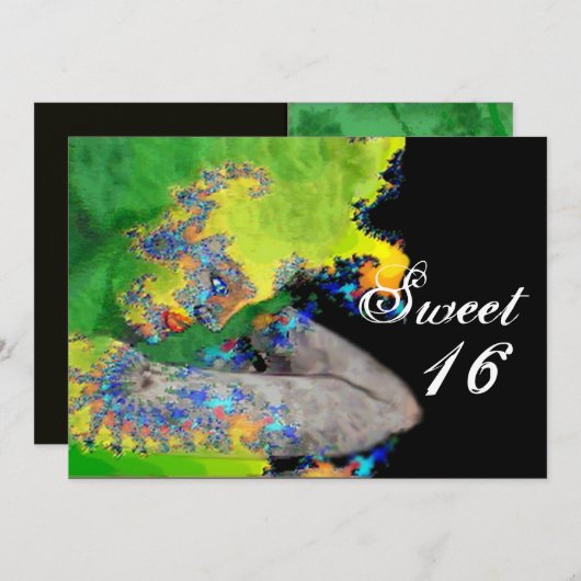 KWESTIES VAN MATERIAAL, 16-jarig jubileum Kaart (Voorkant / Achterkant)