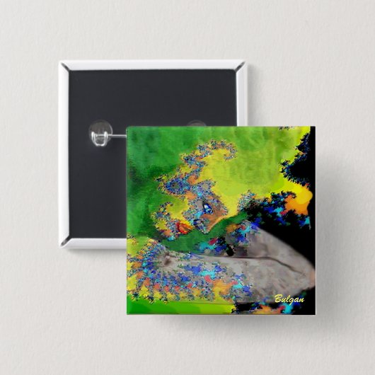 KWESTIES VIERKANTE BUTTON 5,1 CM (Voorkant /achterkant)