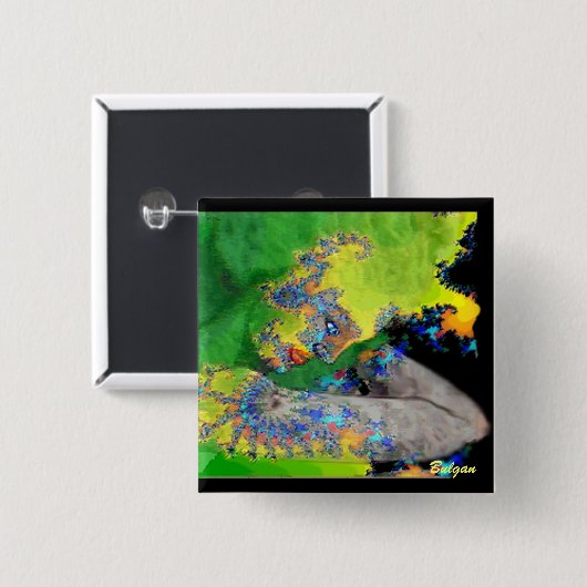 KWESTIES VIERKANTE BUTTON 5,1 CM (Voorkant /achterkant)