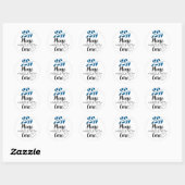 Kwetsbaar, behandel met zorg met blad ronde sticker (Vel)