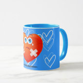 Kwetsbaar hart, mok (Voorkant rechts)