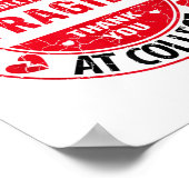 Kwetsbaar Ik Heb Mijn Kind Net Afgeleverd Op De Un Poster (Hoek)