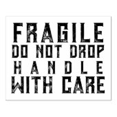 Kwetsbaar Niet Laten Vallen Voorzichtig Hanteren R Rubberstempel (Afrduk)