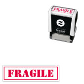 Kwetsbaar tekstkader kantoor  zelfinktende stempel (In situ)