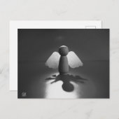 Kwetsbaarheid en breekbaarheid symbolic in Engel. Briefkaart (Voorkant / Achterkant)