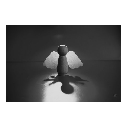 Kwetsbaarheid en breekbaarheid symbolic in Engel. Perfect Poster (Voorkant)