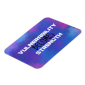 Kwetsbaarheid wordt kracht Abstracte Typografie Magneet (Linkerzijde)