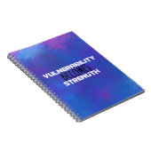 Kwetsbaarheid wordt kracht Abstracte Typografie Notitieboek (Rechterzijde)