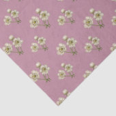 Kwetsbare  clusters van zwarte bloemen tissuepapier (Detail)