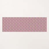 Kwetsbare  clusters van zwarte bloemen yogamat (Voorkant (horizontaal))