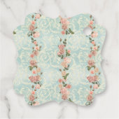 kwetsbare Engelse rozen Bedankjes Labels (Achterkant)