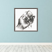 Kwetsbare greep canvas afdruk (Insitu (Houten vloer))