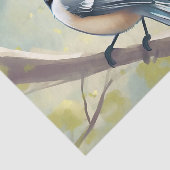 Kwetsbare kikkervisvogel tissuepapier (Detail)