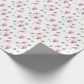 Kwetsbare Magnolia Bloesem Cadeaupapier (Hoek)