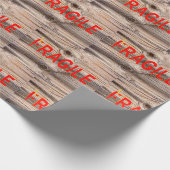 KWETSBARE Markeringen - Gescheurd Afgepeeld - Hout Cadeaupapier (Hoek)