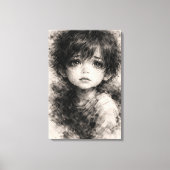 Kwetsbare stilte – Onschuldige ziel Canvasprint Canvas Afdruk (Voorkant)