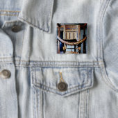 Kwetsbare stoel, van de graftombe van vierkante button 5,1 cm (In situ)