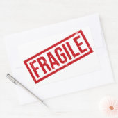 KWETSBARE verzendlabels | Handle With Care-sticker Rechthoekige Sticker (Envelop)