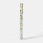 Kwetsbare Witte Bloesemtak Botanisch iPhone Hoesje (Rechterkant)