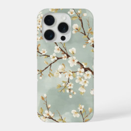 Kwetsbare Witte Bloesemtak Botanisch iPhone 15 Pro Case