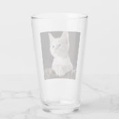 Kwetsbare Witte Keuten Glas (Achterkant)
