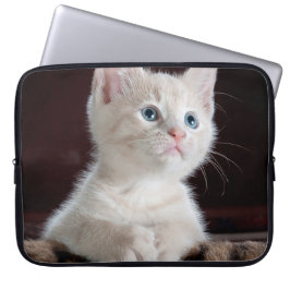 Kwetsbare Witte Keuten Laptop Sleeve