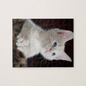 Kwetsbare Witte Keuten Legpuzzel (Horizontaal)