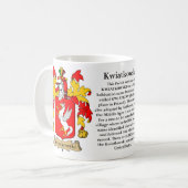 Kwiatkowski, de oorsprong, de betekenis en de rest koffiemok (Voorkant links)