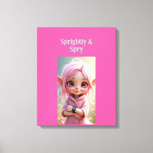 Kwiek en Krachtig Canvas Afdruk (Voorkant)