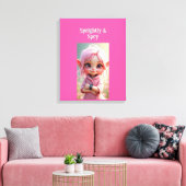 Kwiek en Krachtig Canvas Afdruk (Insitu (Woonkamer))