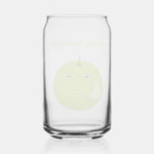 Kwieke Apple met Scar Halloween Custom Blikvorm Glas (Achterkant)