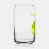 Kwieke Apple met Scar Halloween Custom Blikvorm Glas (Rechts)