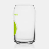 Kwieke Apple met Scar Halloween Custom Blikvorm Glas (Links)