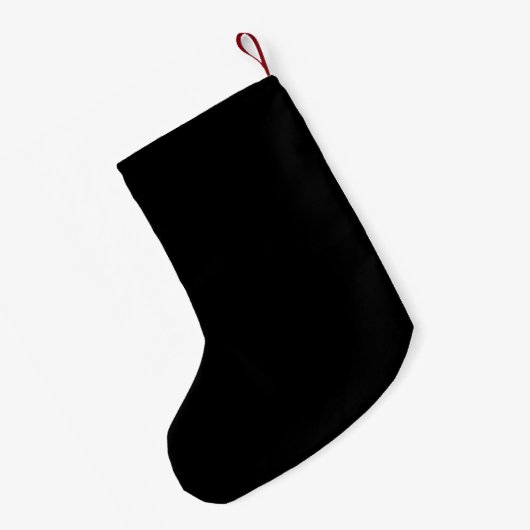 Kwieke Apple met Scar Halloween Custom Stocking Kleine Kerstsok (Achterkant (Hangend))