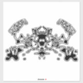 Kwieke krab 3 sticker (Vel)