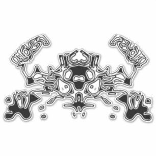 Kwieke krab 3 sticker